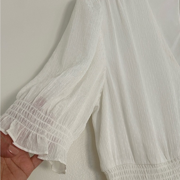 NWT DKNY White V-Neck Dress - Picture 6 of 10